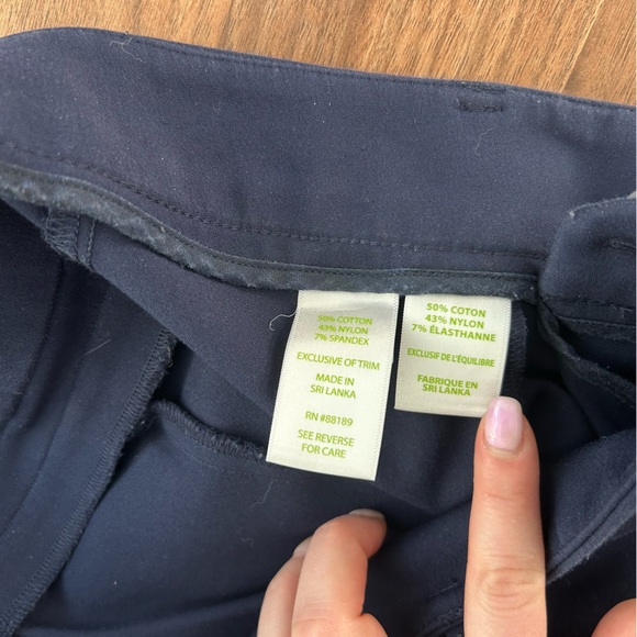 Lilly Pulitzer Navy Blue Chantal Stretch Dinner Pant - Picture 4 of 6